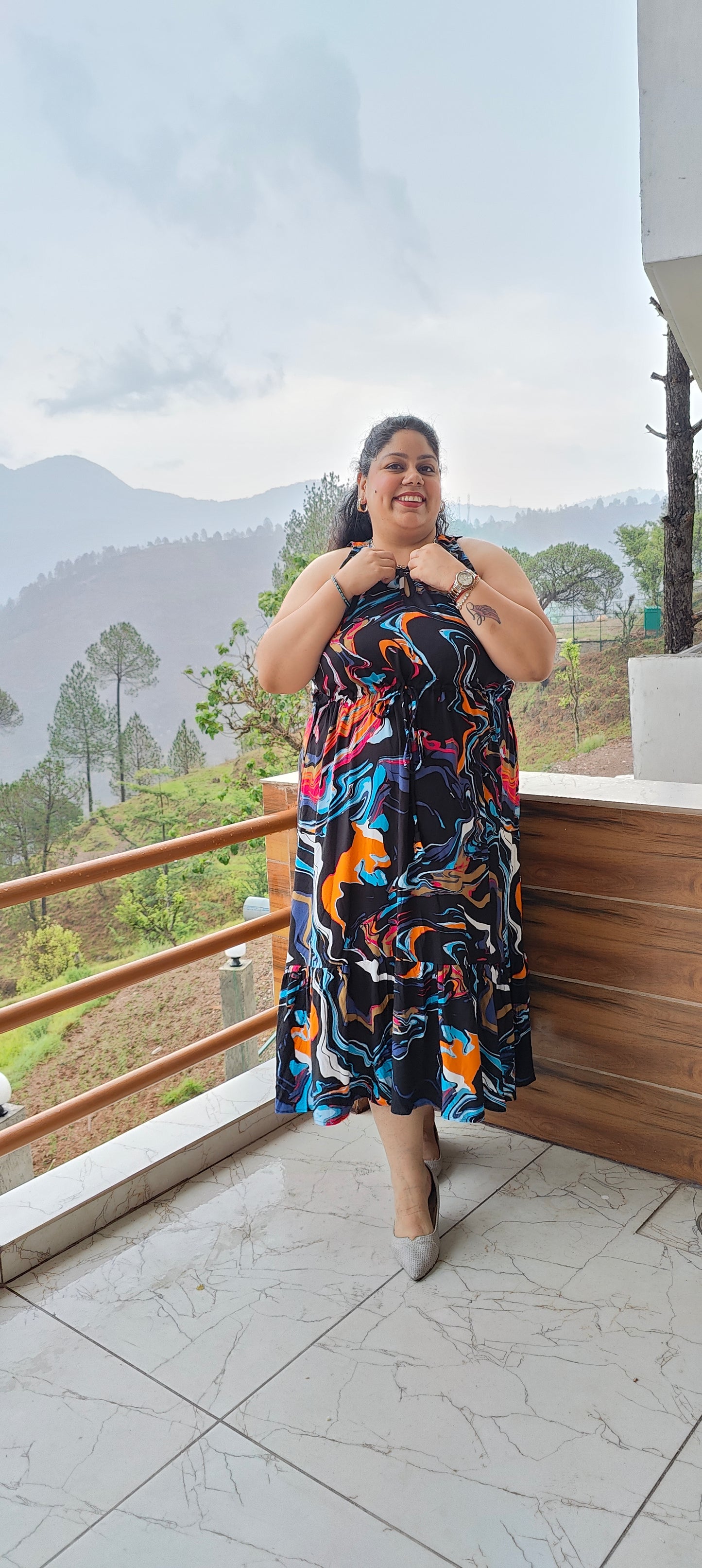Black Wavy Dress