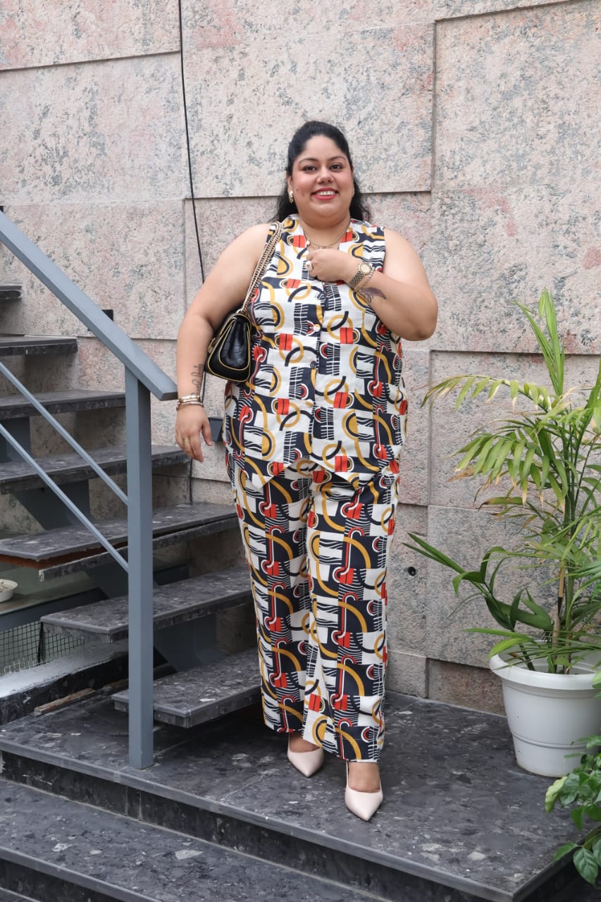 Psychedelic Print Cotton Waistcoat Coord