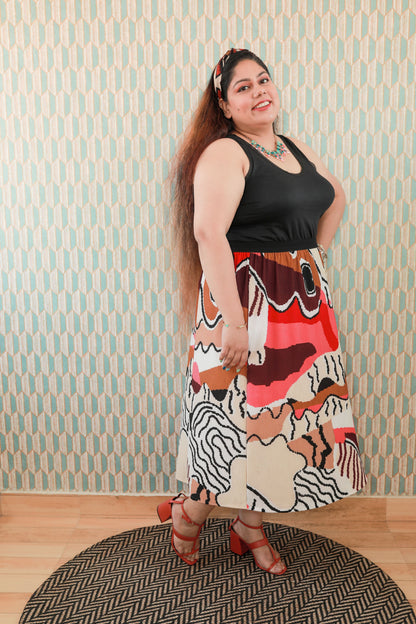 Rustic Abstract Skirt