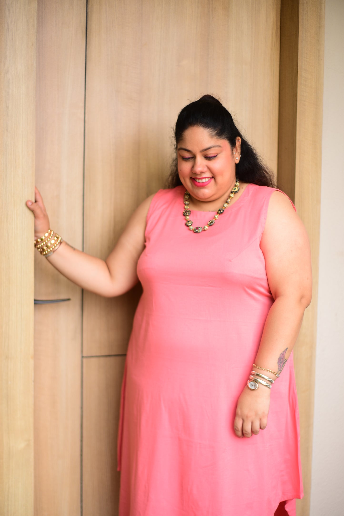 Peach Kurta Set