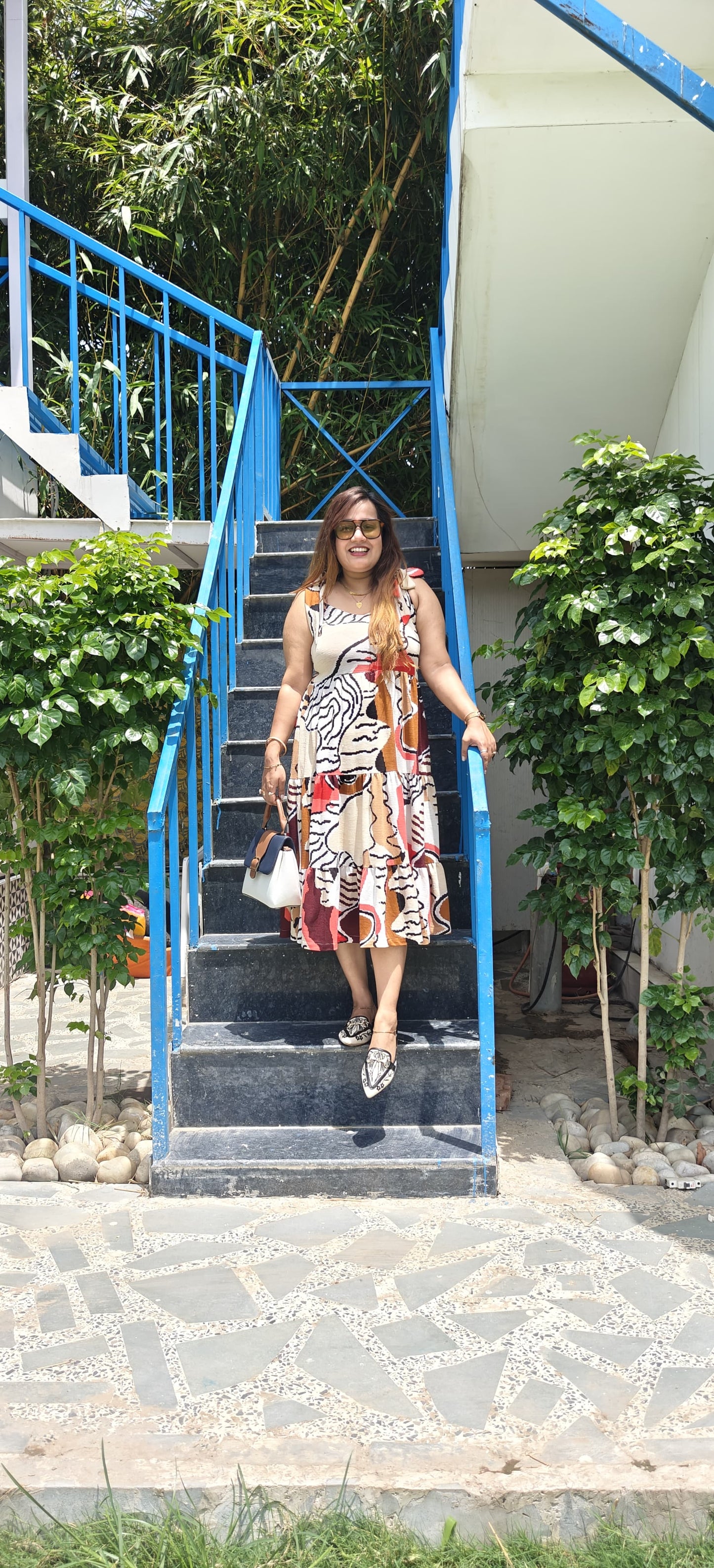 Rustic Abstract Tired Dress