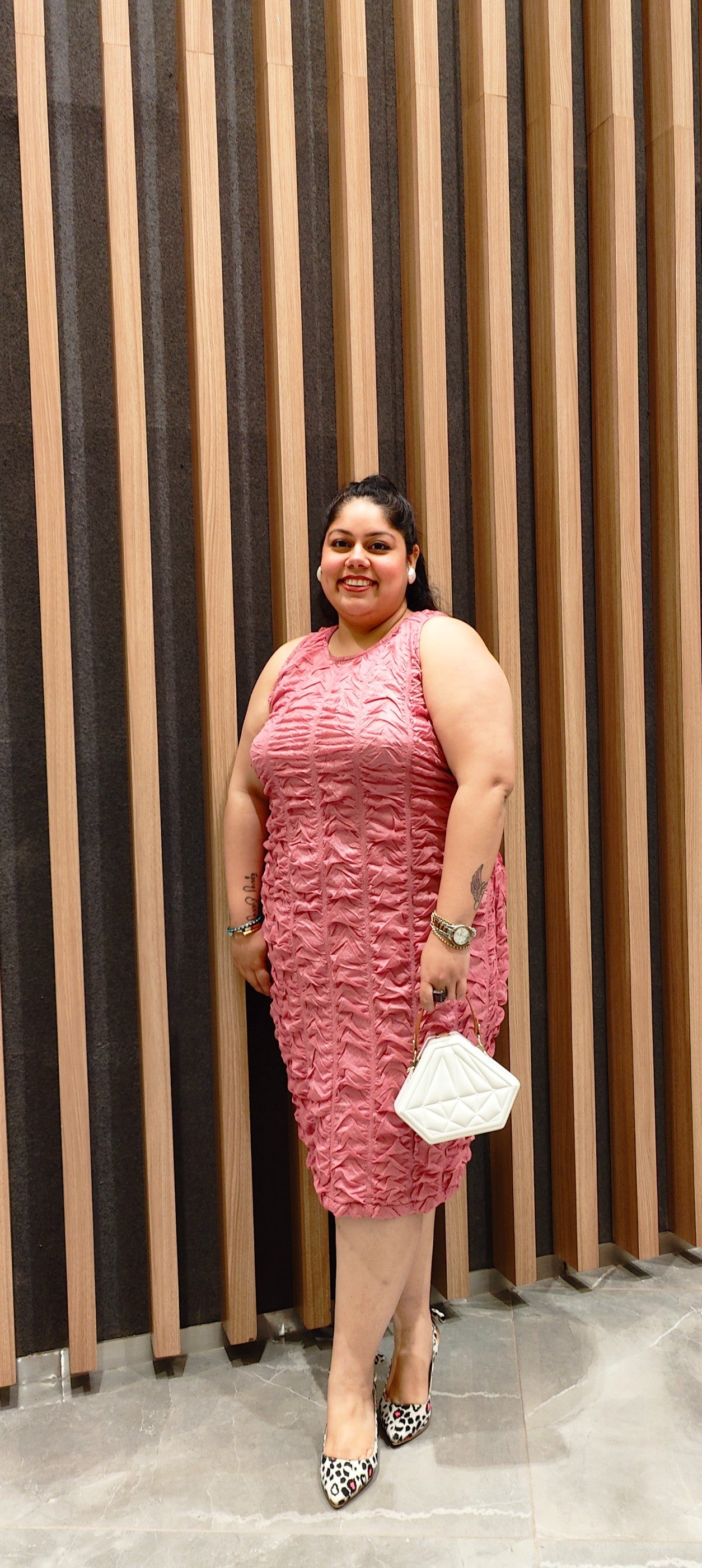 Mauve Crushed Dress