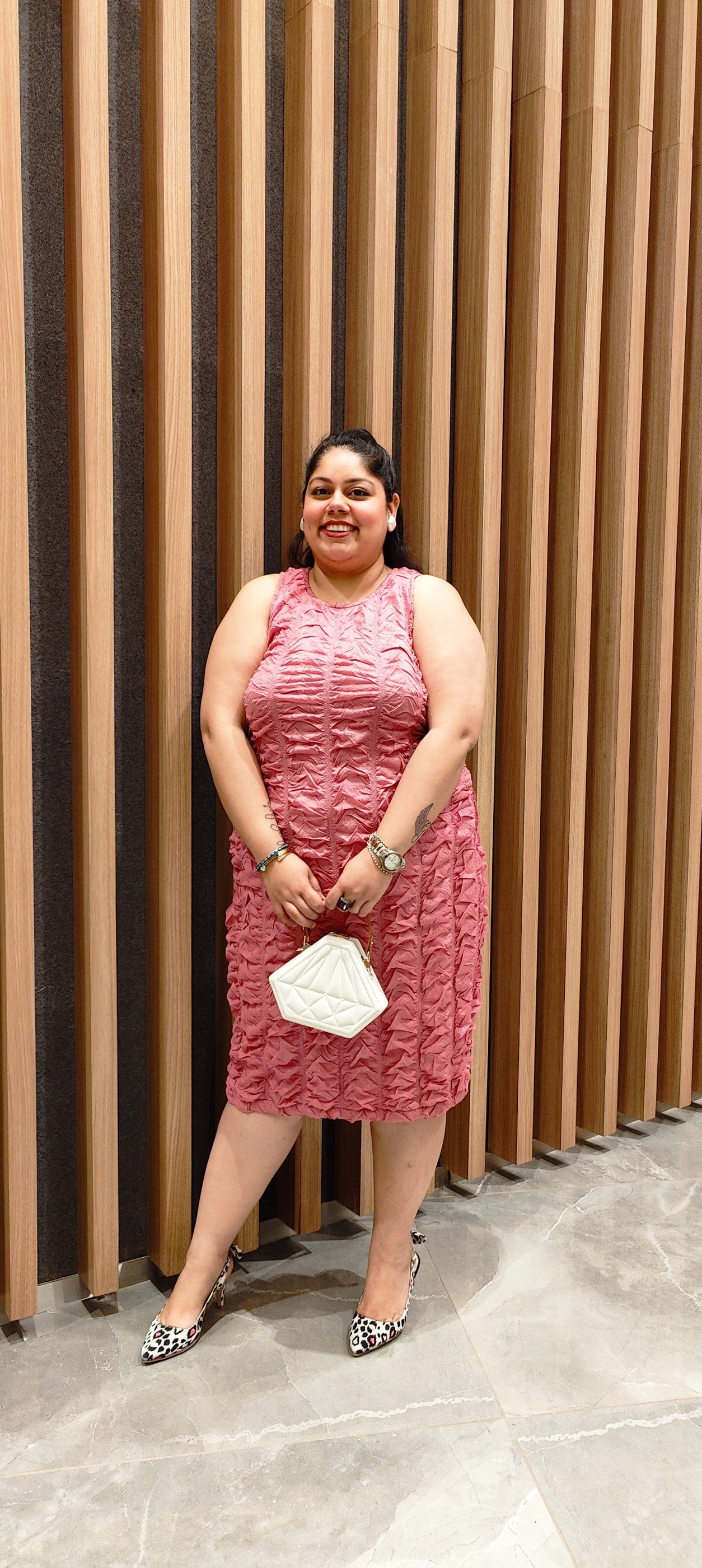 Mauve Crushed Dress
