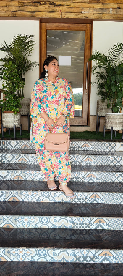 Crayon Afghani Pants Co-ord Set