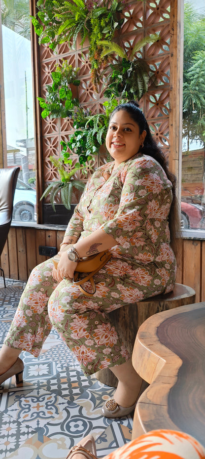 Green Acanthus Co-ord Set