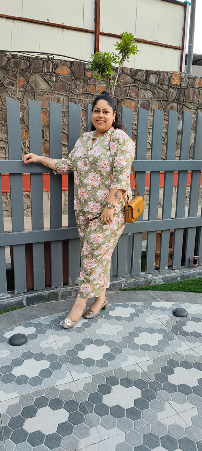 Green Acanthus Co-ord Set