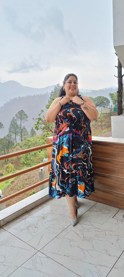 Black Wavy Dress
