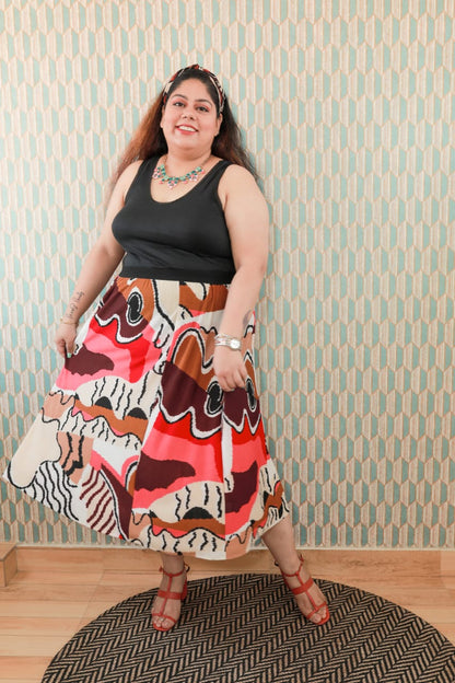 Rustic Abstract Skirt