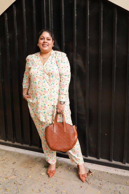 Limon Peaches Co-ord Set