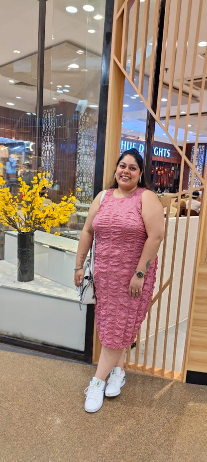 Mauve Crushed Dress