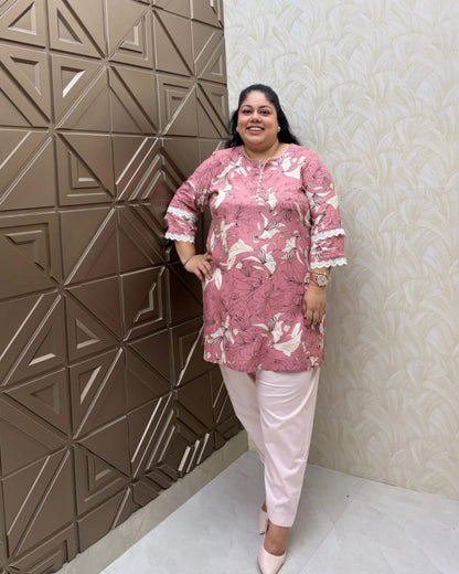 Pink & Ivory Kurta Salwar Set