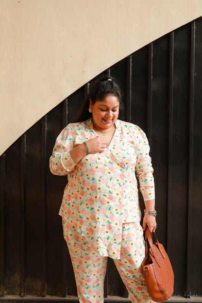 Limon Peaches Co-ord Set